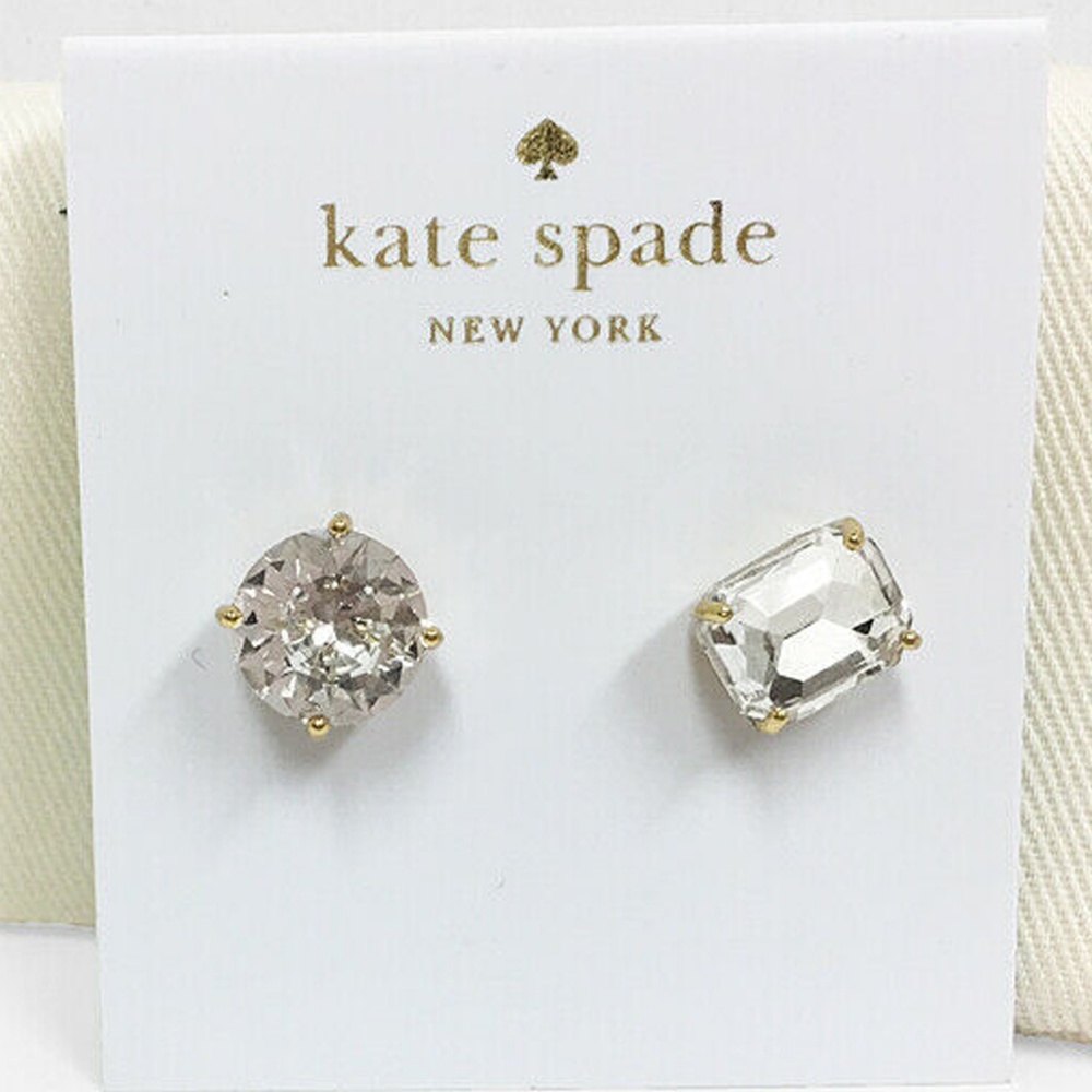 kate spade Mismatched Faceted Stud Earrings - Picture 4 of 6